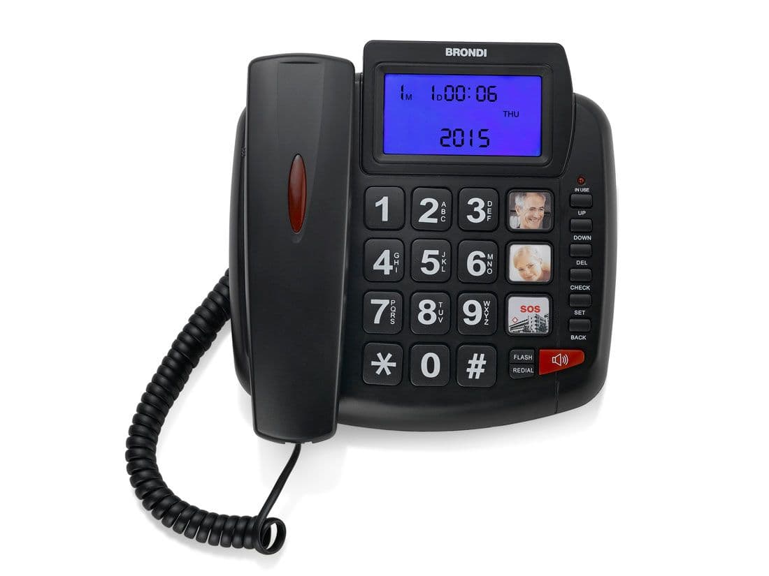 Brondi Telefono da Casa Bravo 90 LCD Nero — miniatura 2