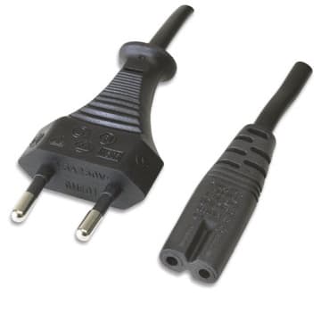 Ewent Cavo Alimentazione 2 Poli IEC C7 M/F 1,8 mt EW-190102-020-N-P EC1906 — miniatura 5
