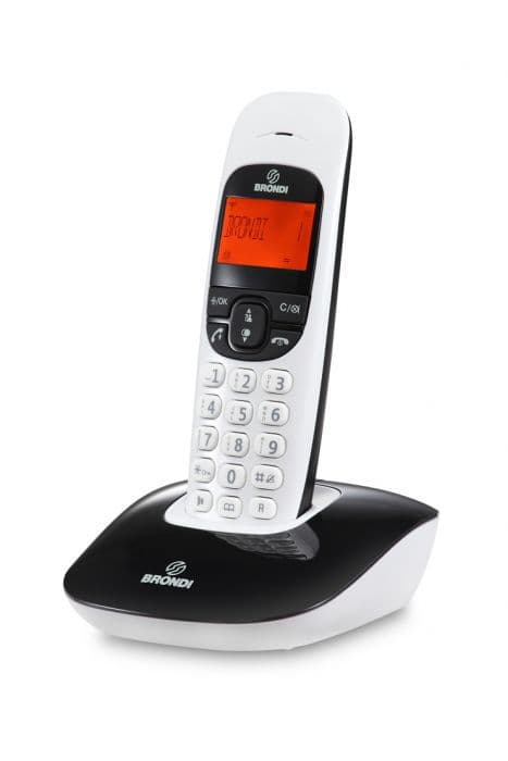 Brondi Telefono Cordless Nice Nero/Bianco — miniatura 2