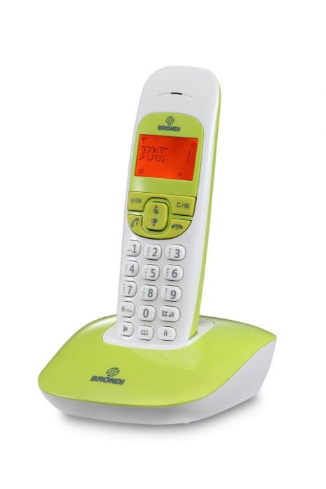 Brondi Telefono Cordless Nice Bianco/Verde — miniatura 2