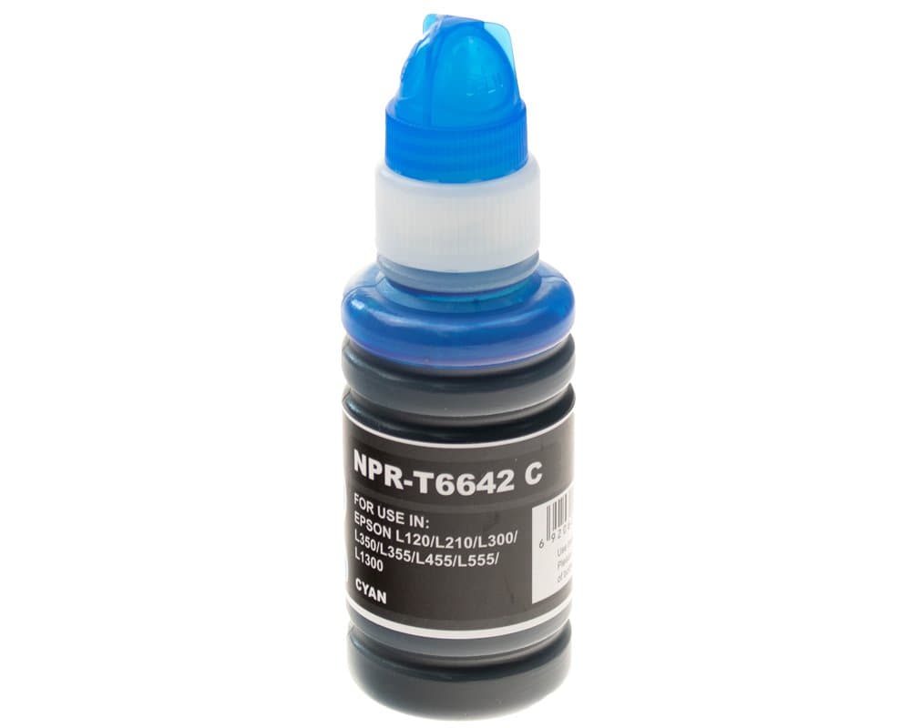 Epson Ecotank Flacone Compatibile T6642 Ciano 100ML C13T664240