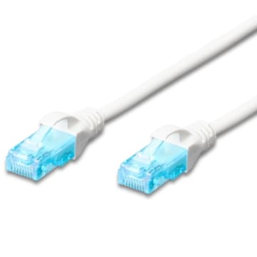 Ewent Cavo di Rete U/UTP Patch Cord 0,5MT CAT 5e Color Bianco EW-5U-005W IM1139