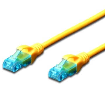 Ewent EW-5U-010Y - Cavo di Rete, Patch CAT 5e U/UTP, AWG 26/7, 2 Connettori RJ46, Giallo, 1 m, 1 Pezzo — miniatura 5