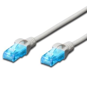 Ewent Cavo di Rete U/UTP Patch Cord 3MT CAT 5e Color Grigio EW-5U-030 IM1162