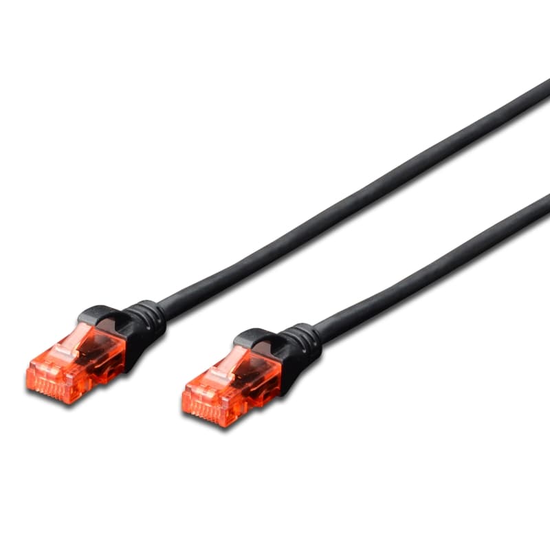 Ewent EW-6U-010BL Cavo di Rete Patch CAT 6 U/UTP, AWG 24/7, 2 Connettori RJ45, 1m, Nero — miniatura 2