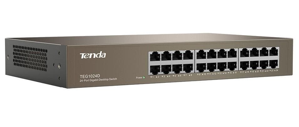 Tenda Switch di Rete 24P 10/100/1000 Gigalan Desktop/Rack TEG1024D — miniatura 9