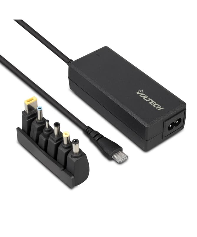 VulTech AU-70W Alimentatore Universale per Notebook Autosettante con 6 Tips Connettori Intercambiabili, Compatibile con Asus, Samsung, Acer, Toshiba, Dell, Lenovo, HP, Ricarica — miniatura 5