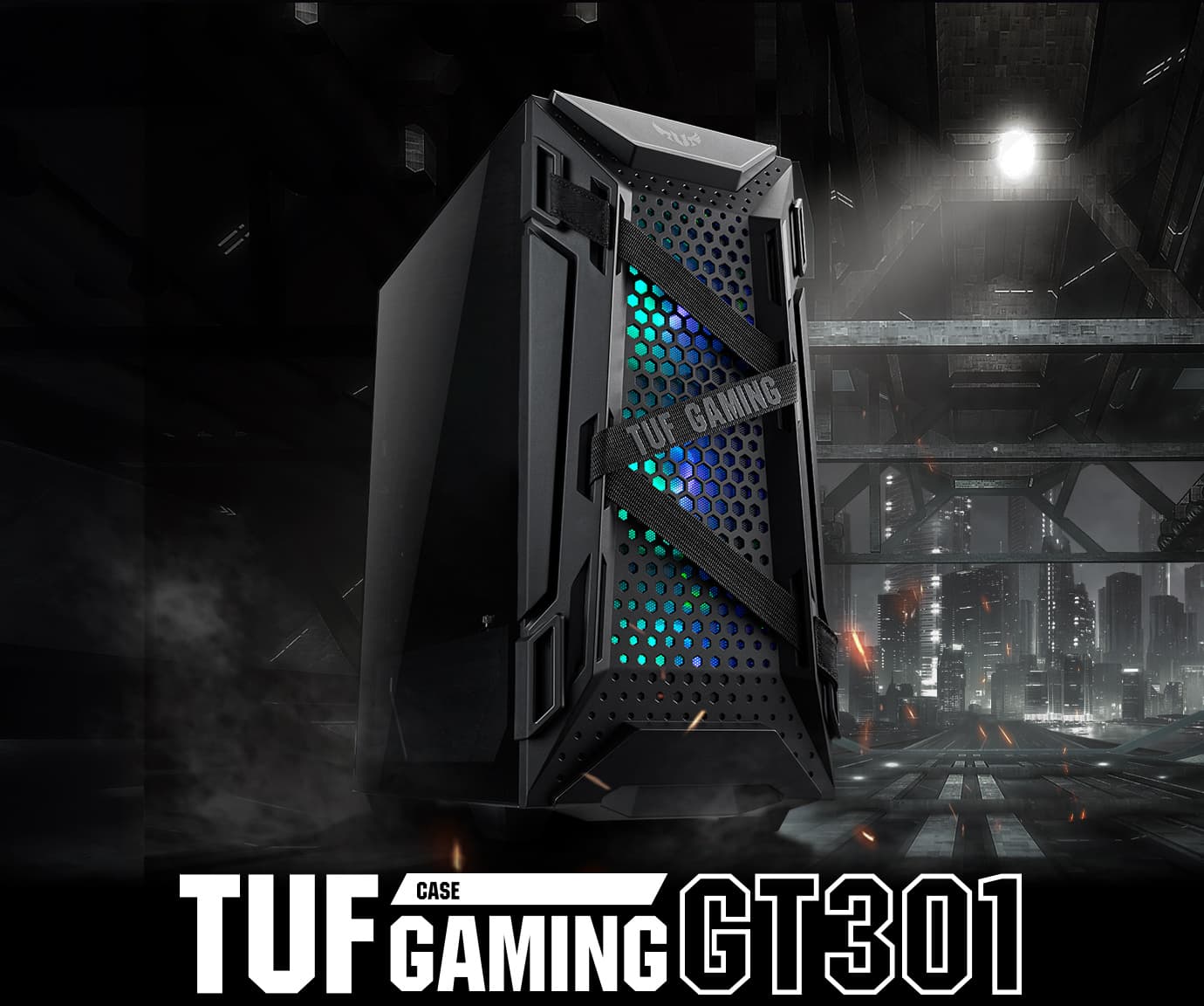 ASUS TUF GAMING GT301, Case Gaming ATX Nero, Pannello in Vetro Temperato — miniatura 6