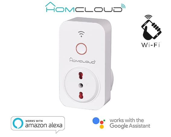 Homcloud Presa Intelligente WIFI 16A con Controllo Energia HE-IP16AE