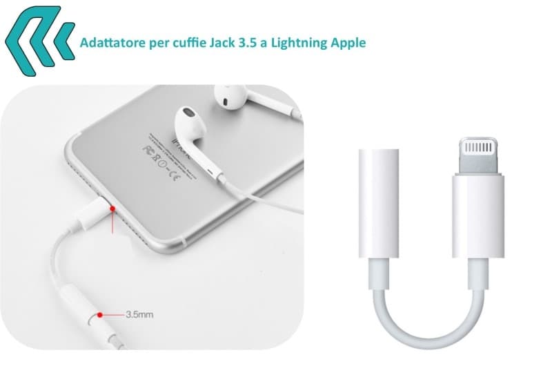 Devia Adattatore Audio Jack 3,5" a Lightining Apple DEADLJ550W