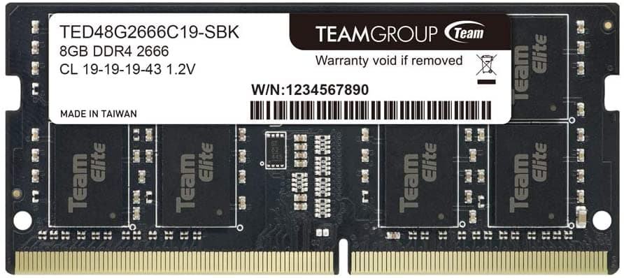 Team Group Elite RAM SO-DDR4 8GB 2666MHZ TED48G2666C19-S01 — miniatura 8