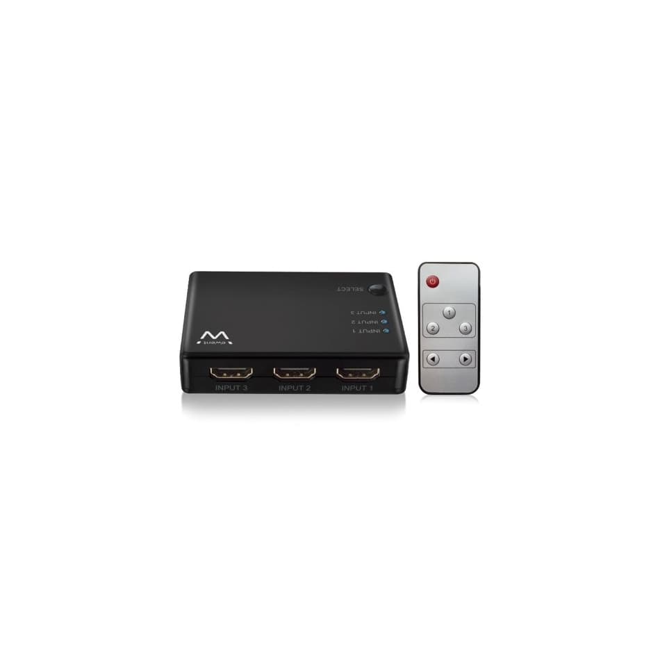 Splitter Ewent EW3730 3x HDMI 4K Preto — miniatura 4