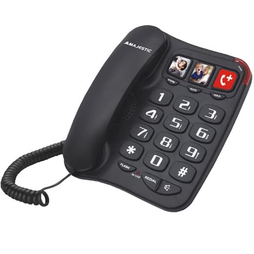 Majestic Telefono Fisso Billy 201 Nero — miniatura 2