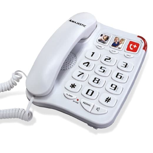 Majestic Telefono Fisso Billy 201 Bianco — miniatura 2