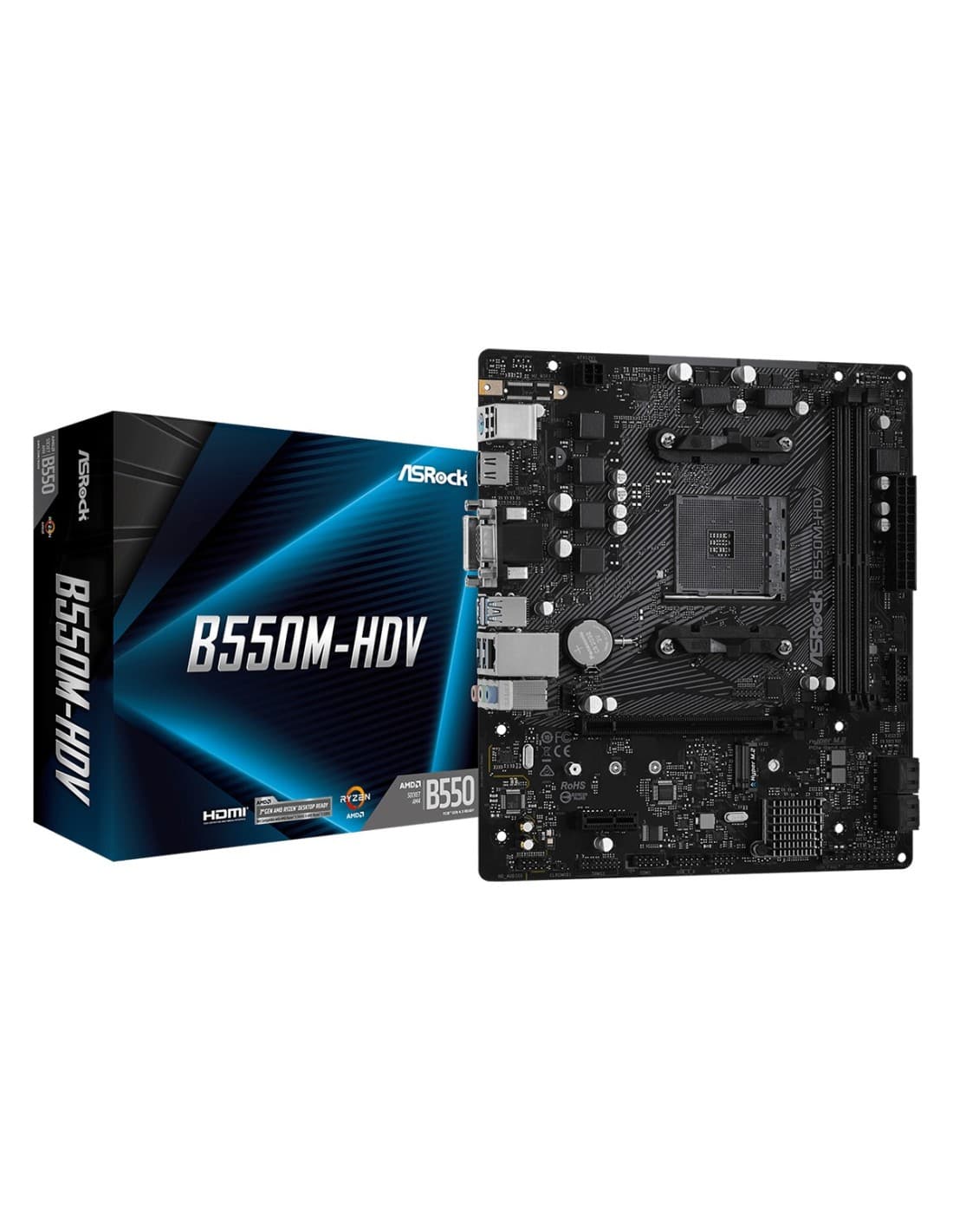 Asrock B550M-Hdv MicrO-Atx Mainboard Sockel Am4 — miniatura 6