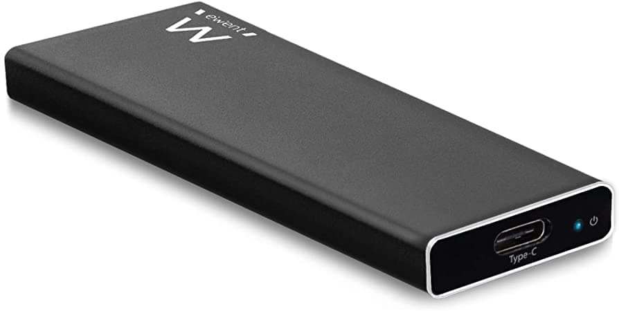 Ewent EW7024, M.2 NVME PCIe SSD Box, USB 3.1, Gen 2 Custodia Disco Rigido, PCIe SSD Enclosure per M.2 NVME M-Key & M+B Key SSD 2230/2242/2260/2280, Alluminio, Nero — miniatura 8