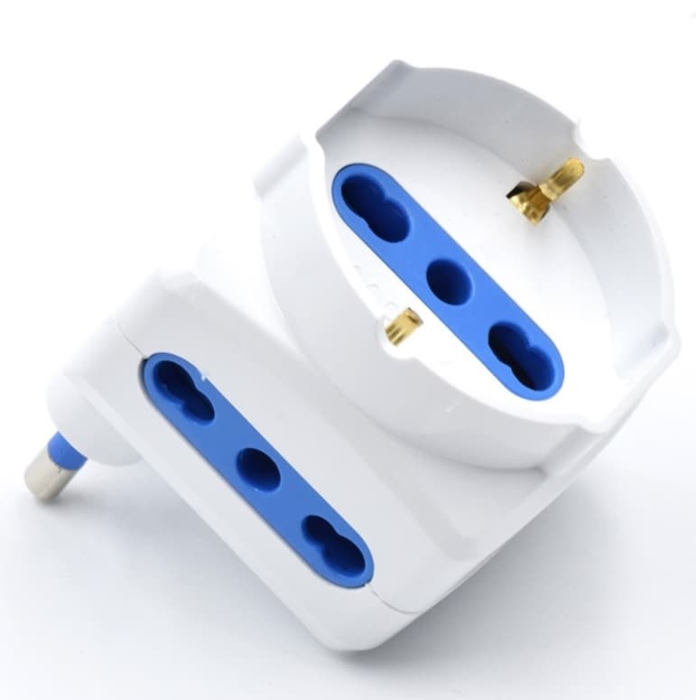 Ewent Adattatore Salvaspazio 3PRESE Spina Italiana 16A OM13004