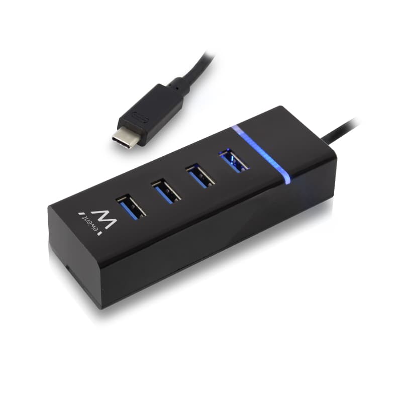 Ewent Hub USB C, 4 Porte USB 3.1, Porta Alimentazione USB C, Adattatore USB C a USB OTG, Hub USB Type C Per MacBook Air/Pro M2 M1, iPad Air/Pro, Surface Pro 8/7, Mac Mini, Galaxy — miniatura 6