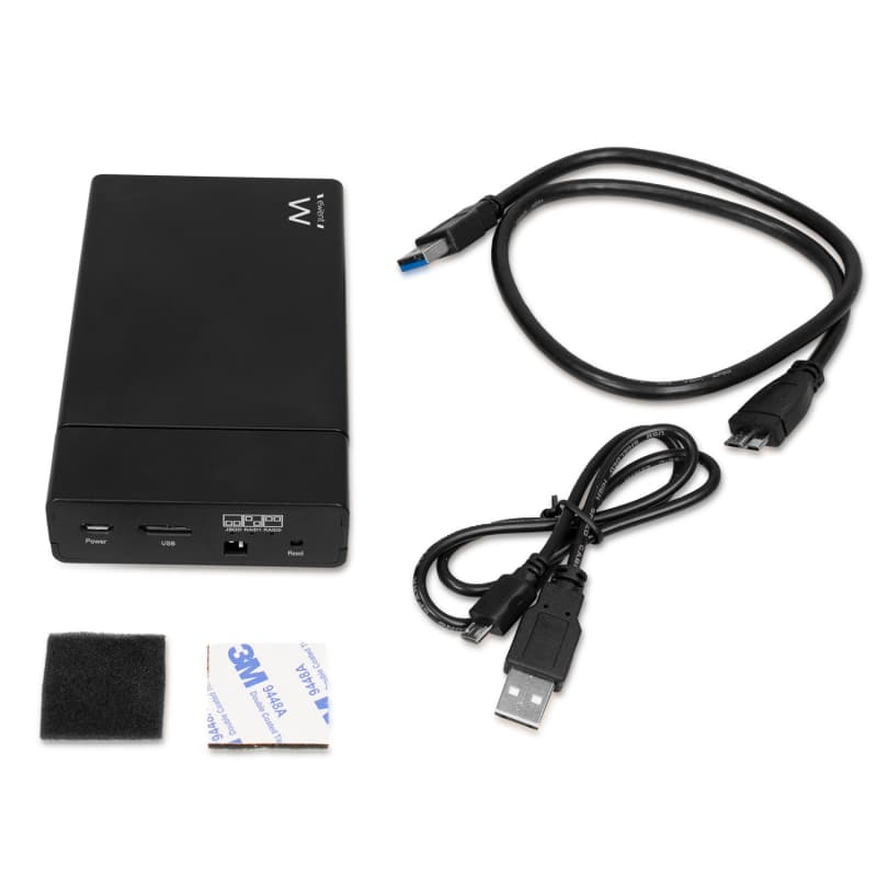Ewent RAID Dual Hard Disk, USB-A 3.2 Gen1 per SATA 2,5", EW7043, 3 x 8 x 13 cm — miniatura 5