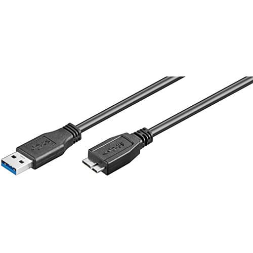Ewent Cavo USB 3.0 Tipo A/Maschio a B/Micro, Doppia Schermatura AWG 28 in Rame, velocità di Trasferimento Fino a 5GMbit, 1,8m, Nero — miniatura 2