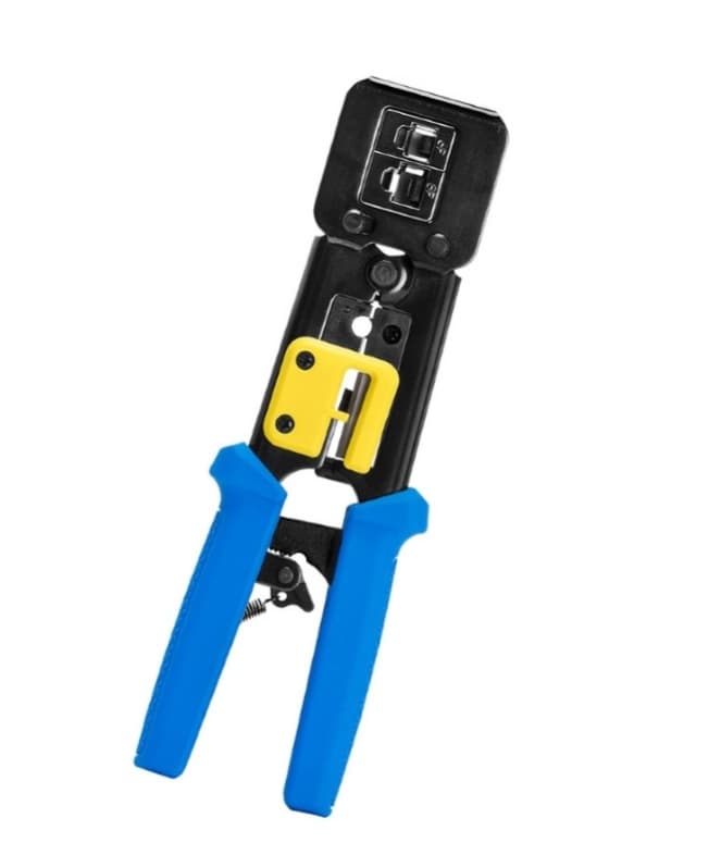 WP Cabling Pinza per Crimpare Professionale per Plug con Fori Passanti RJ11 12 45 WPC-TLA-004
