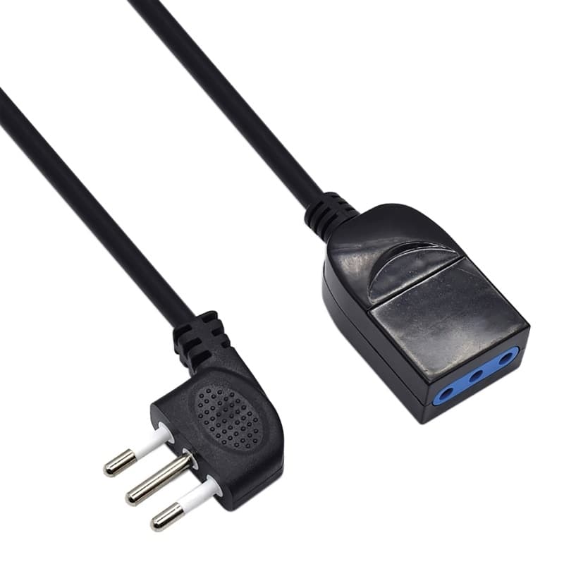 Ewent Prolunga Elettrica 5 MT Presa Italiana 10A Nera EW3803 — miniatura 10