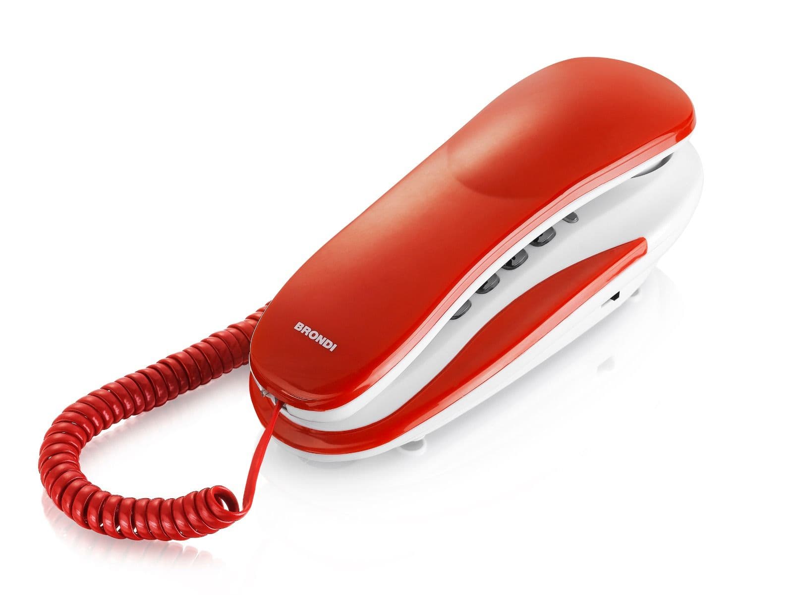 Brondi Telefono Fisso Kenoby Rosso/Bianco — miniatura 2