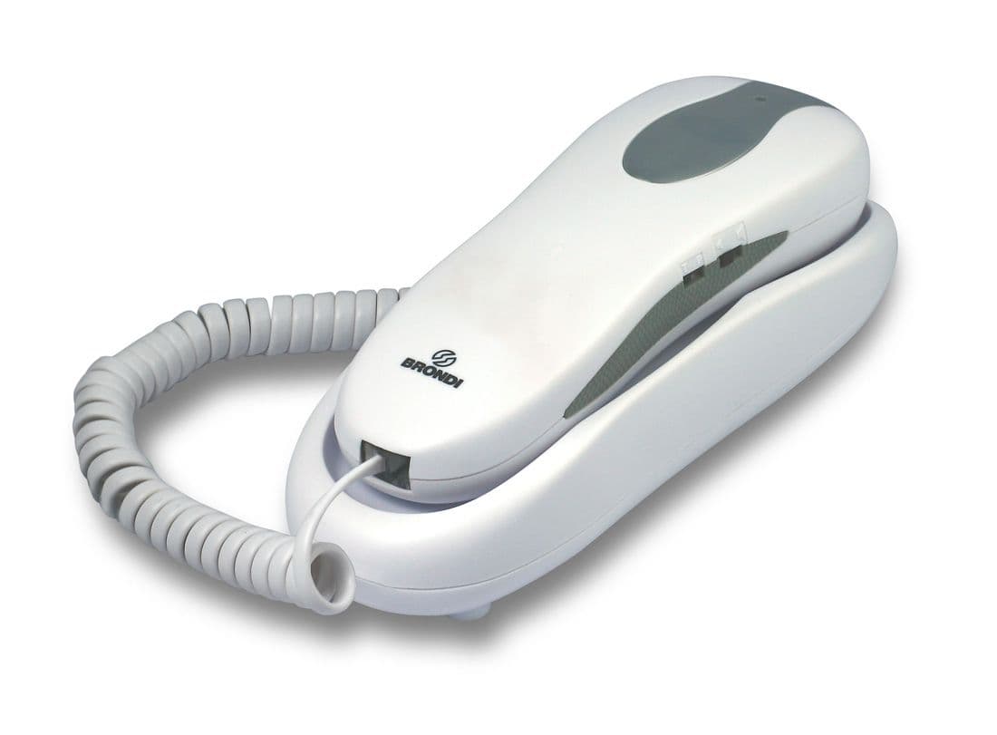 Brondi Telefono Fisso Slim Nemo Bianco — miniatura 2