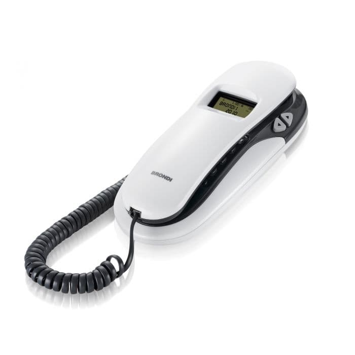 Brondi Telefono Fisso Kenobycid con LCD Bianco/Grigio — miniatura 2