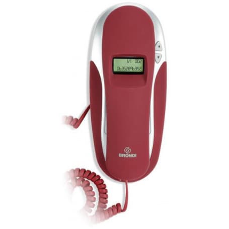 Brondi Telefono Fisso Kenobycid con LCD Rosso/Bianco — miniatura 4