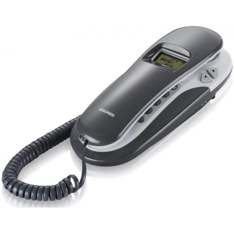 Brondi Telefono Fisso Kenobycid con LCD Grigio/Bianco — miniatura 4