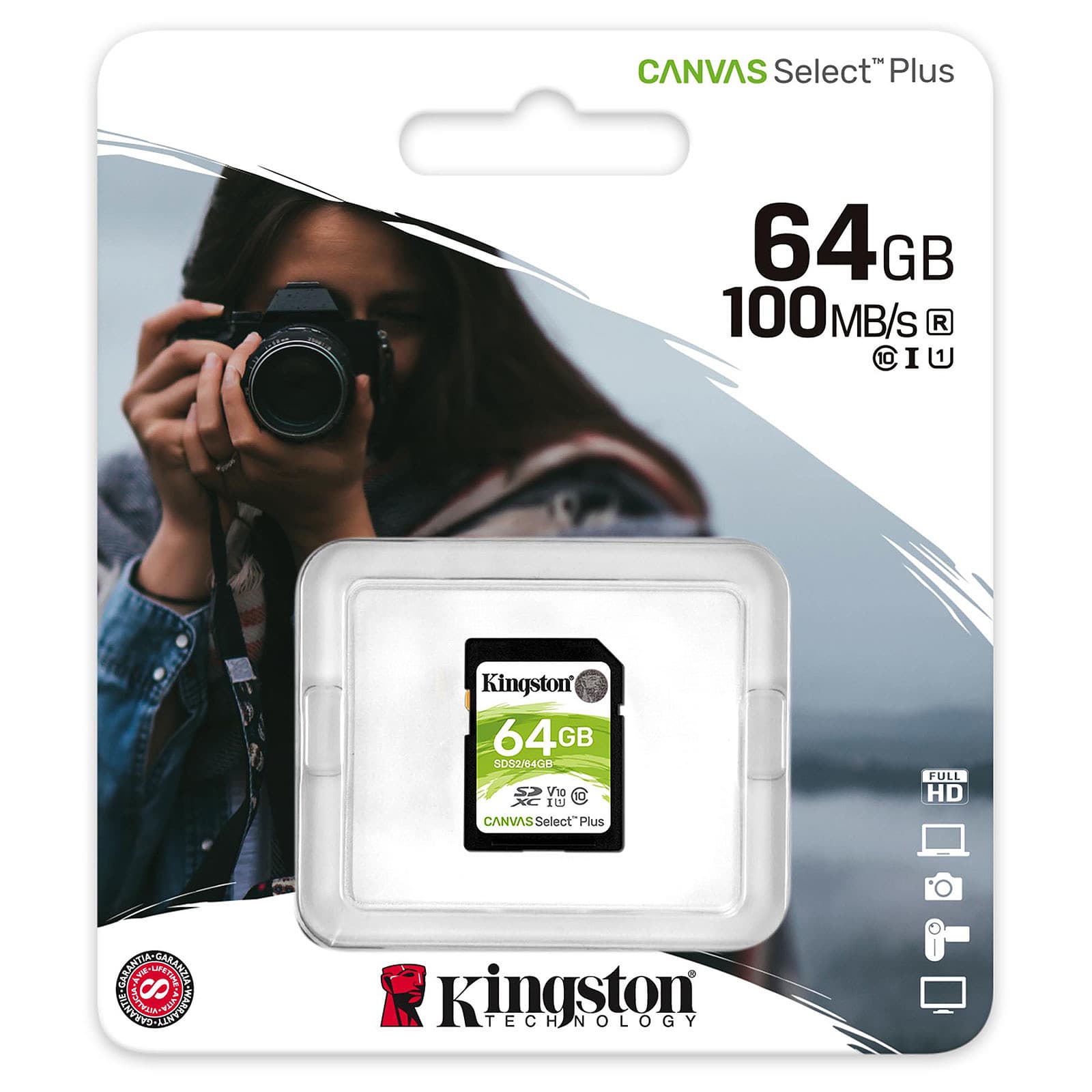 Kingston Secure Digital SD Canvas Select Plus 64GB SDS2/64GB — miniatura 7