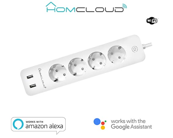 Homcloud Multipresa Intelligente WIFI 16A 4 SCHUKO+ 2 USB VZ-EPS16A4 — miniatura 2