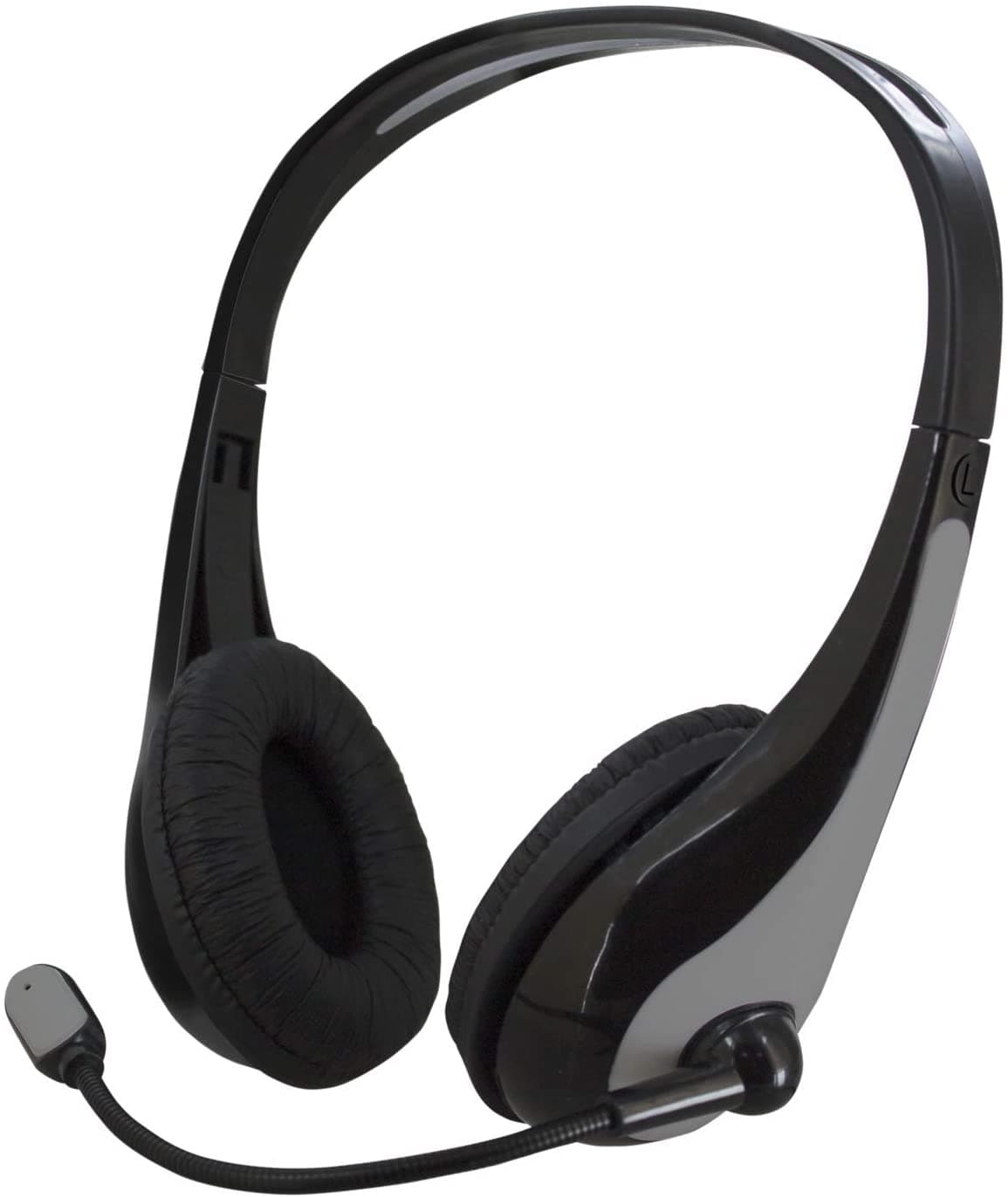 Atlantis P003-VA5100-G Cuffia Stereo con Microfono, Grigio/Nero — miniatura 7