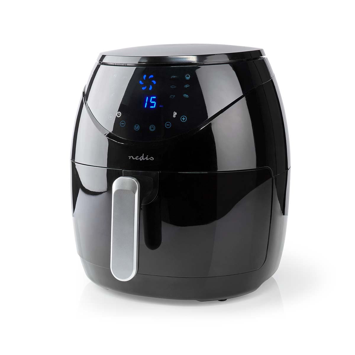 Nedis KAAF240EBK friteuse Unique 4,6 L Autonome 1500 W Friteuse d’air chaud Noir — miniatura 10