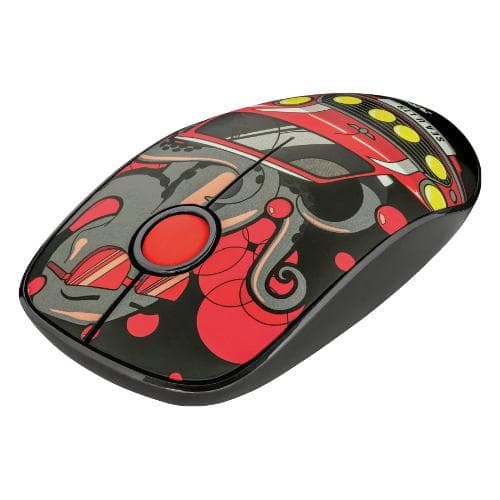 Trust Optical Mouse Sketch Silent RED Wireless 23336