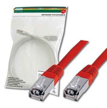 Ewent Cavo di Rete S/FTP Patch Cord 2MT CAT 5e Color Rosso A-MCSSP80020/ROSSO