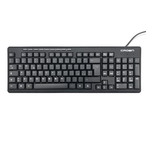 Crown Tastiera USB Soft Touch Layout Italiano Cavo 1.8 MT Nero CMK-481 — miniatura 2