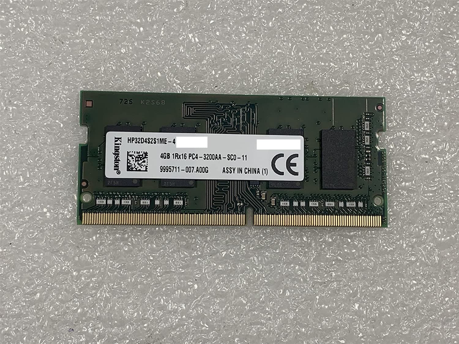 Kingston RAM 4GB SO-DDR4 3200MHz RAM PC4-25600 HP32D4S2S1ME-4 OEM Bulk