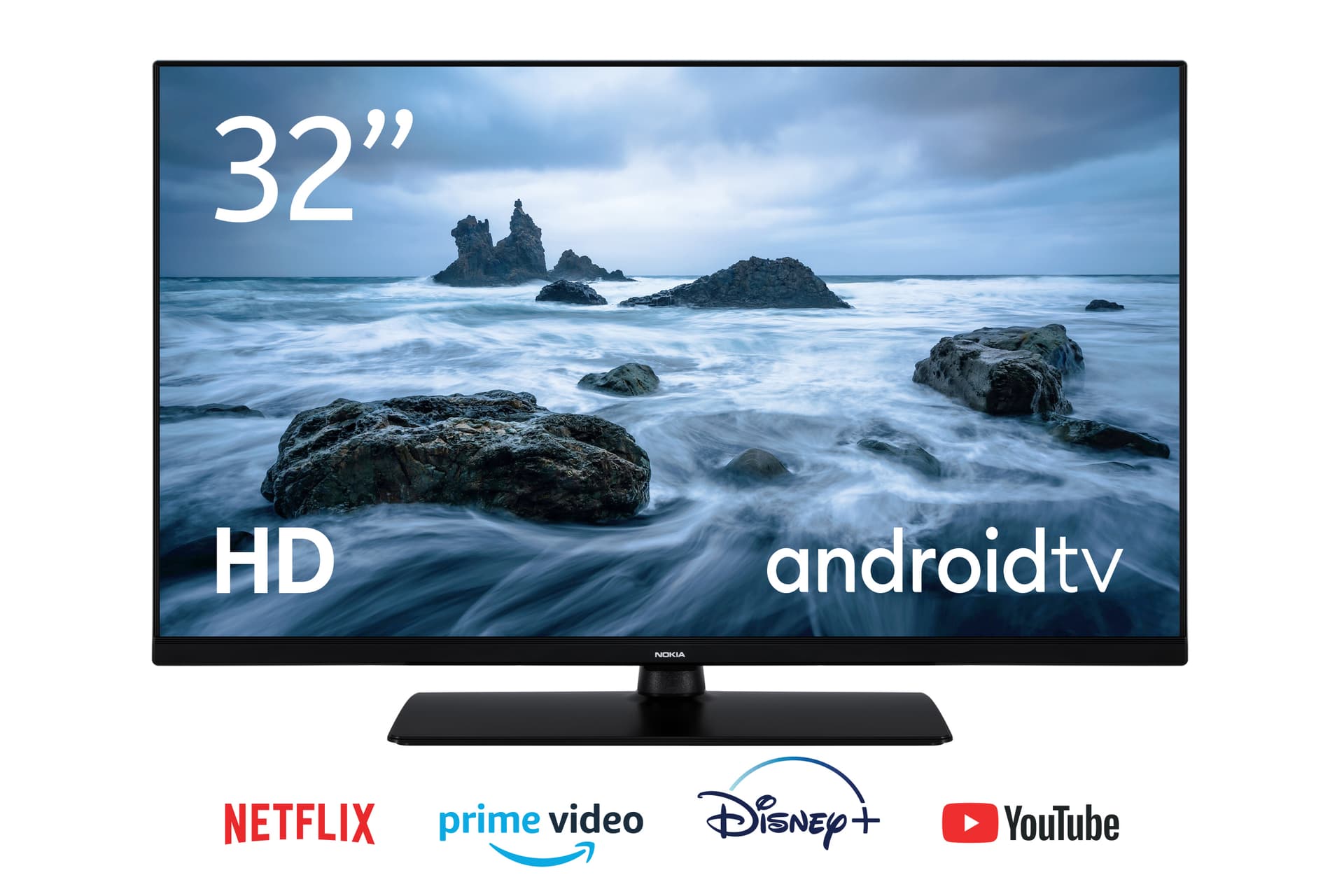 Nokia 32 Pollici (80 cm) HD Televisori Smart Android TV (Netflix, Prime Video, Disney+), Controllo Vocale Google Assistant, HDR10, triplo sintonizzatore (DVB-C/S2/T2), HNE32GV210 — miniatura 6