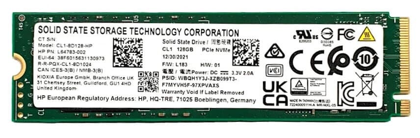 HP Solid State Drive SSD M.2 NVME 128GB CL1-8D128-HP - L64783-002 OEM Bulk — miniatura 2