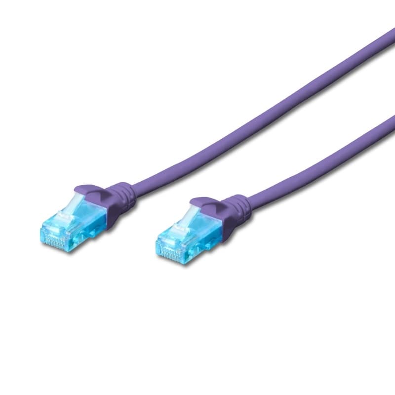 Ewent Cavo di Rete U/UTP Patch Cord 5MT CAT 5e Color Viola IM1176