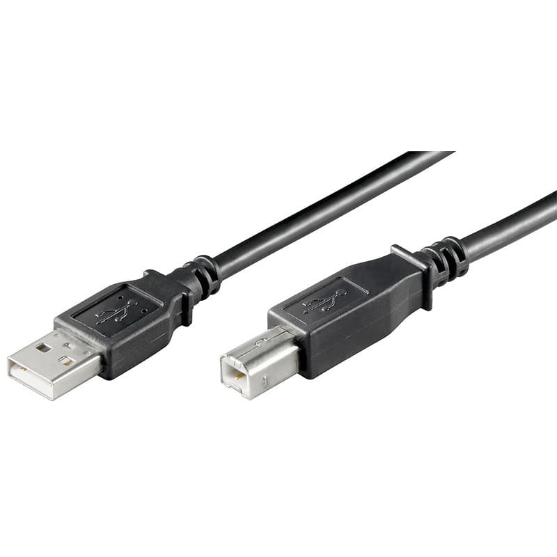 Ewent Cavo USB A/B M/M 1MT Nero per Stampanti EC1060