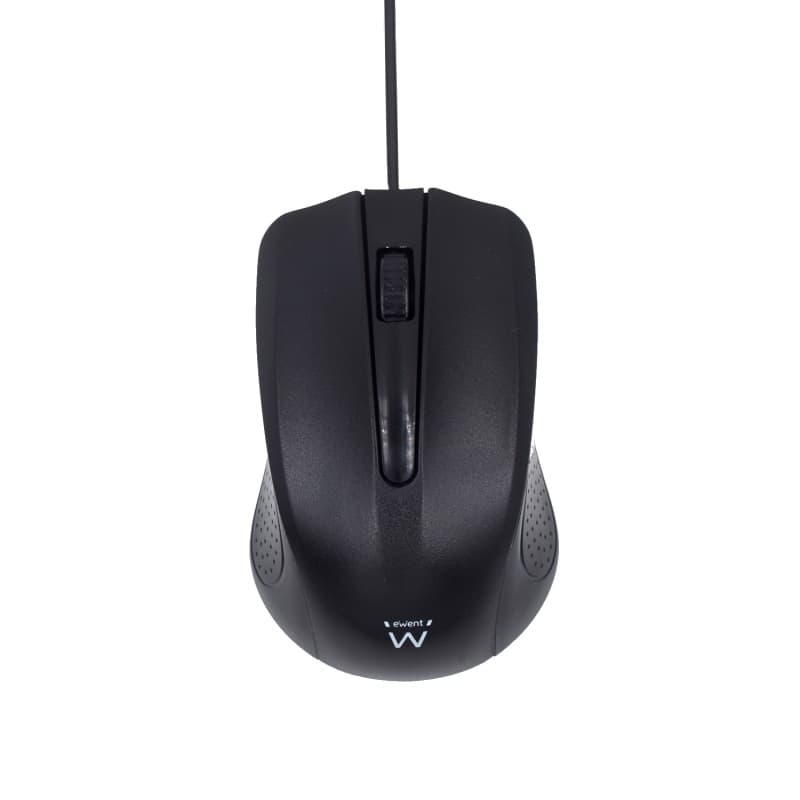 Ewent EW3300 - Mouse ottico con cavo USB a 3 pulsanti, 1000 DPI, design ergonomico, ambidestro, PC/Mac / ‎Laptop/Chromebook - ‎Nero — miniatura 8