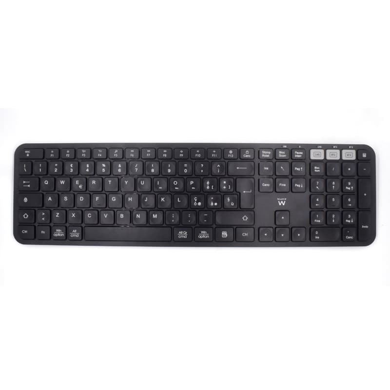 Ewent EW3275 - Tastiera Wireless Multiconnessione, Tastiera senza fili per Windows, Mac OSx, iOS e Android, Durata della Batteria Molto Lunga, con Layout ITALIANO QWERTY — miniatura 8