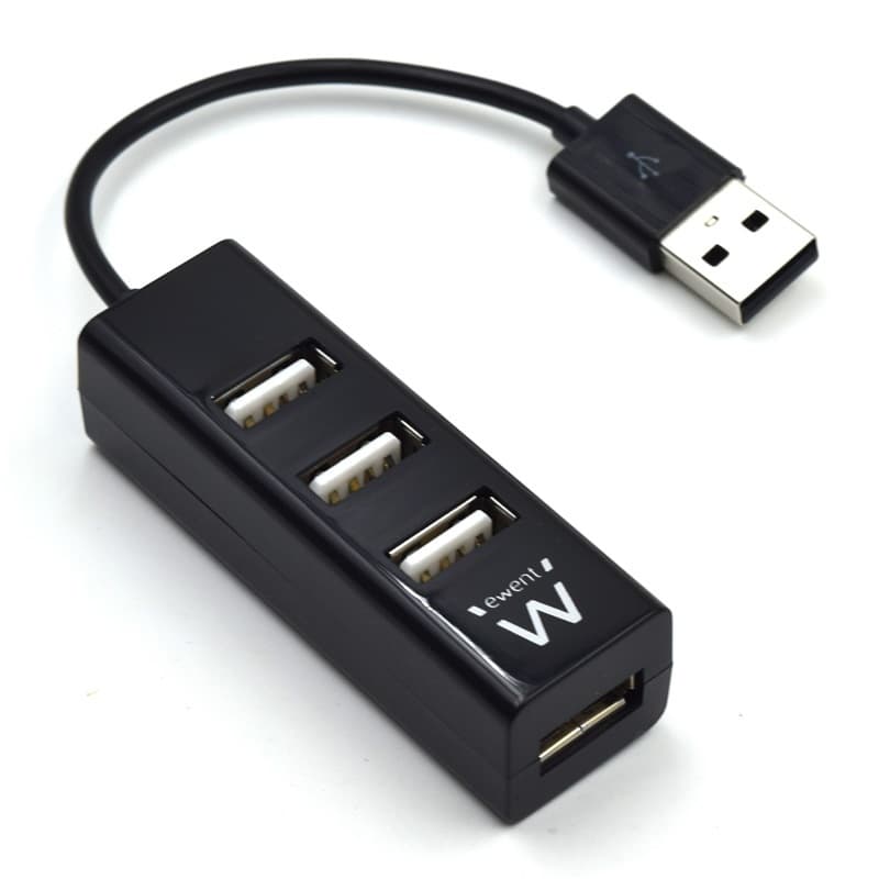 Ewent Mini Hub USB 4P USB 2.0 Nero EW1123 — miniatura 7