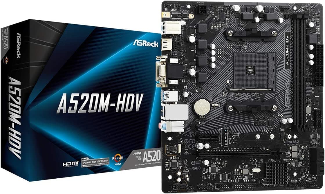 Asrock A520M-HDV - Scheda madre — miniatura 4