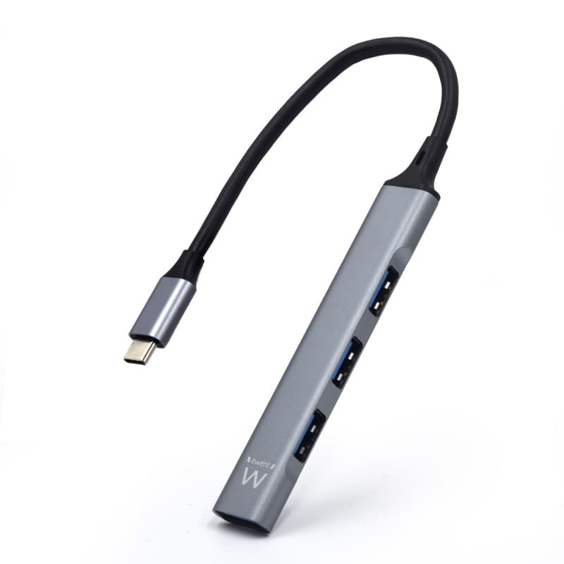 Ewent EW1145 Hub USB C, Hub 4 porte Ultra Slim Data, Hub con 3 porte USB A 2.0, 1 porta USB A 3.2, Hub Slim tipo A per Macbook Pro/Air, Laptop, PS5/PS4 e sistemi Mac OS, Windows — miniatura 7