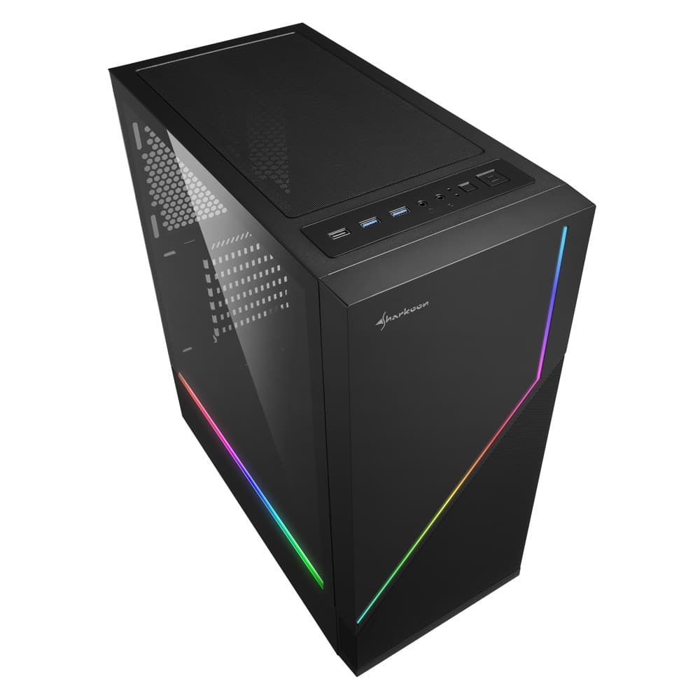 Sharkoon Case ATX RGB Flow con Pannello in Vetro No Alim