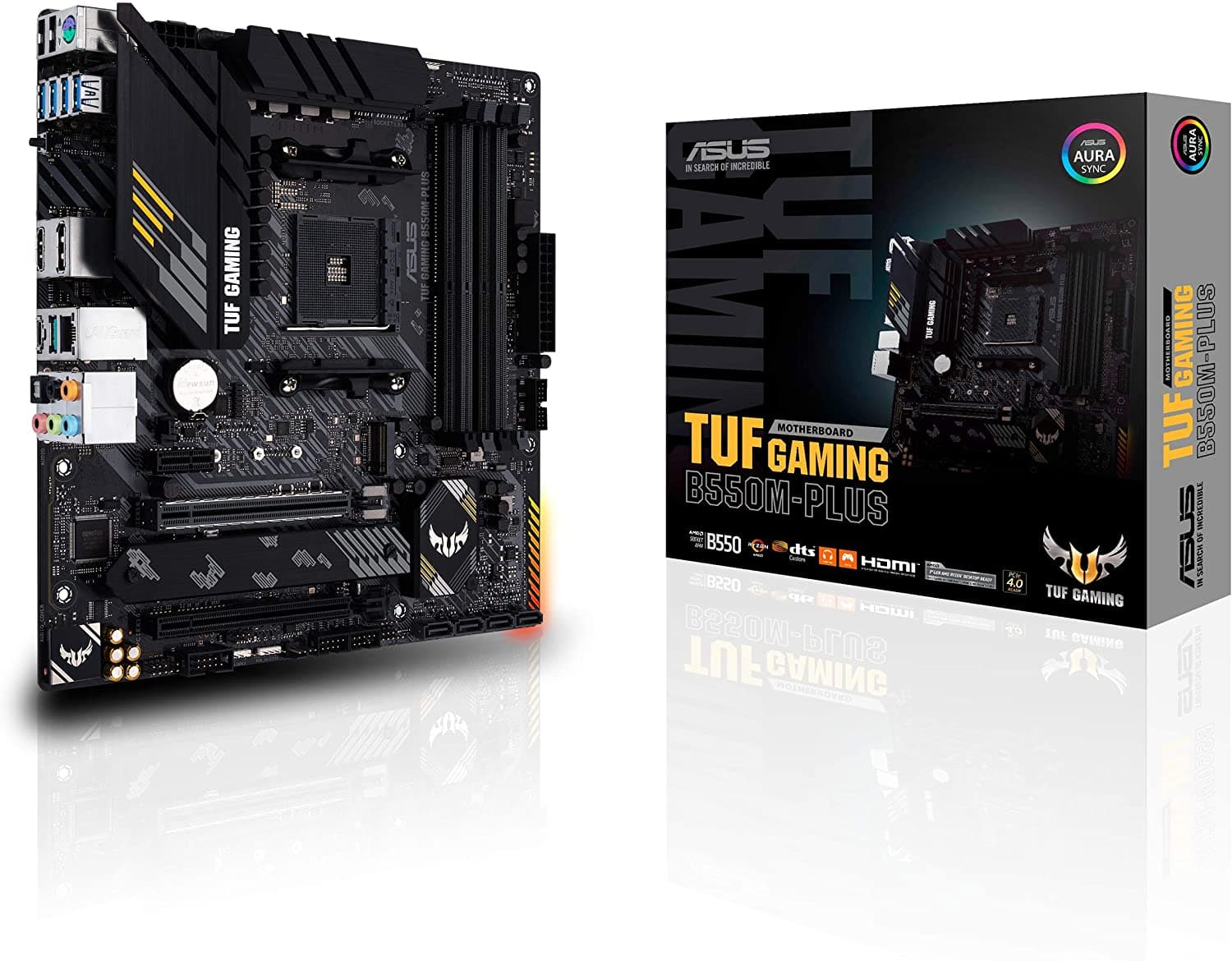 ASUS TUF GAMING B550M-PLUS, Scheda Madre AMD mATX, Slot DDR4, Nera — miniatura 7